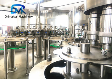Minuman Jus Berkarbonasi Mesin Pembotolan Soda Lengkap Kontrol PLC
