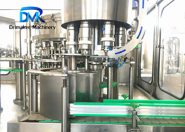 Minuman Jus Berkarbonasi Mesin Pembotolan Soda Lengkap Kontrol PLC